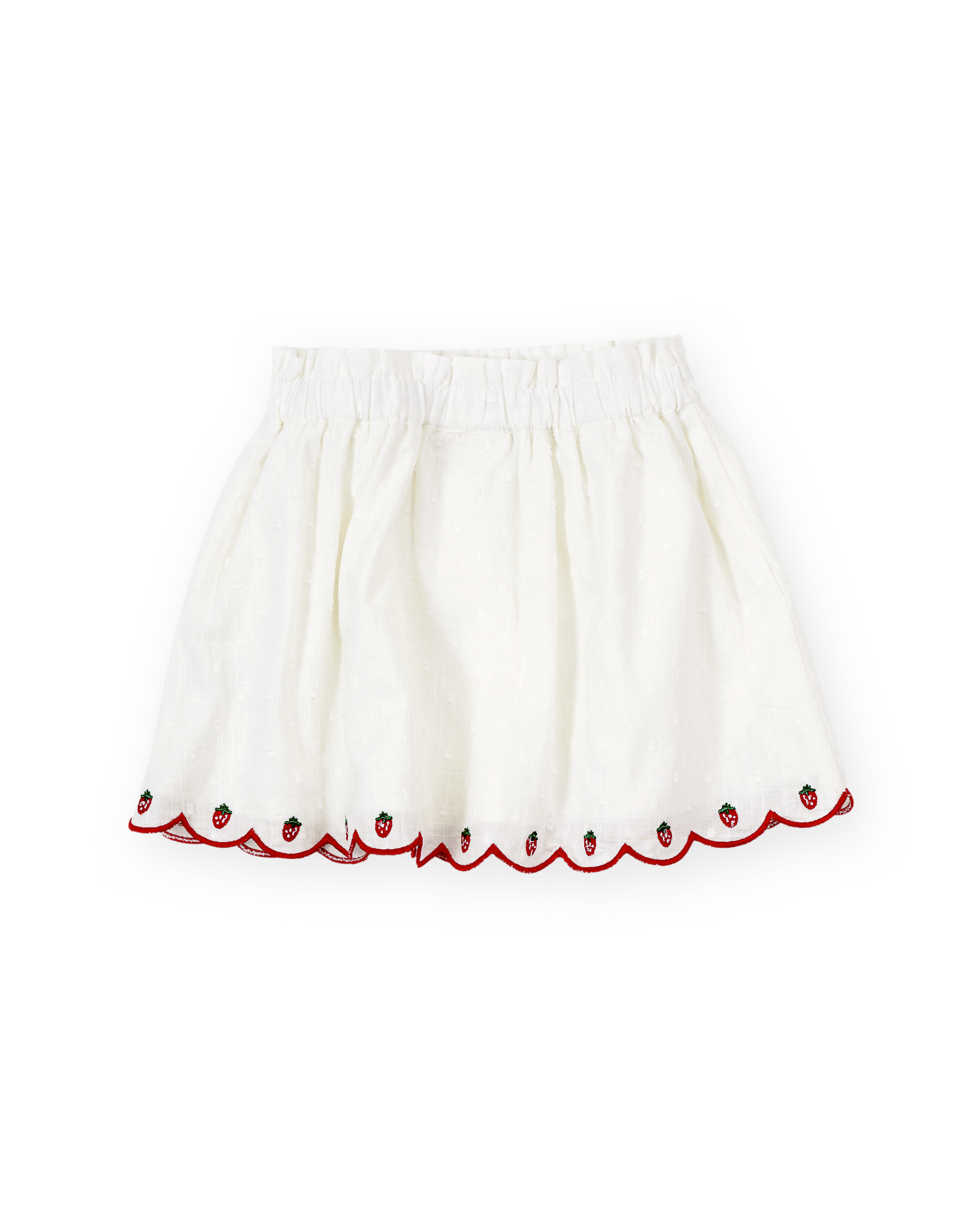 Goldie and Ace Scallop Hem Skirt (strawberry)