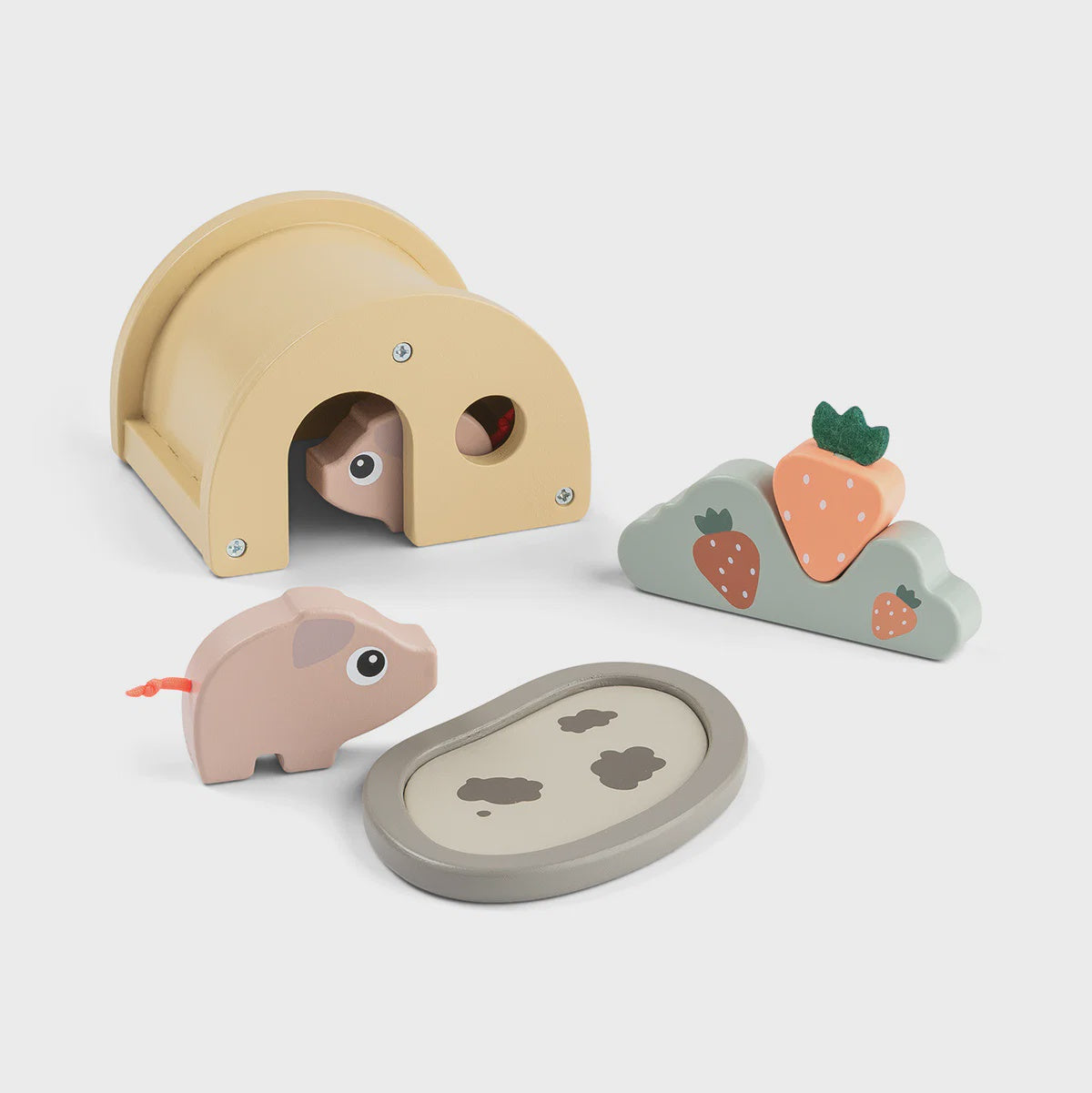 Done by Deer Tiny Farm Play Set Pigee
