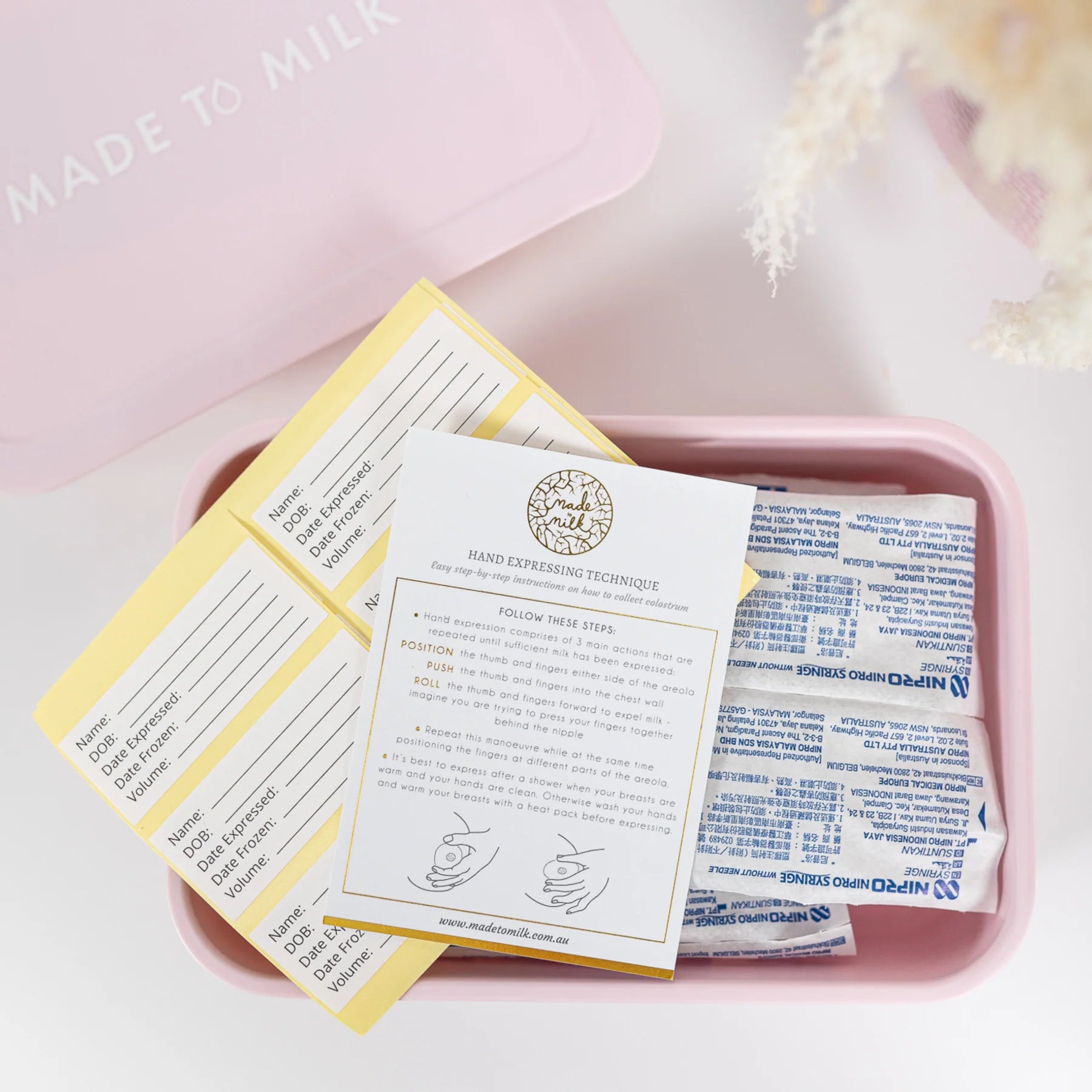 Made to Milk Antenatal Colostrum Expressing Kit