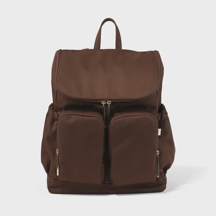 Oioi Signature Nappy Backpack - Chocolate Nylon