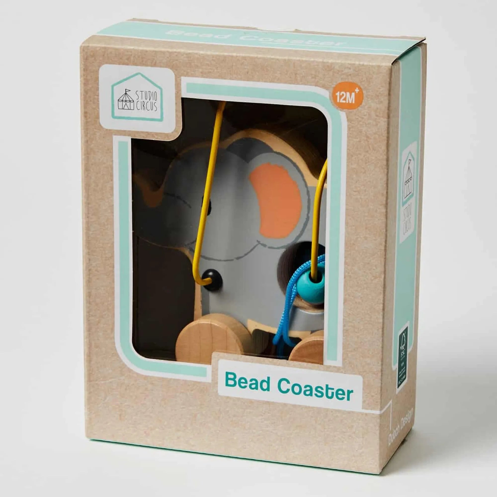 Studio Circus Elephant Rolling Bead Coaster