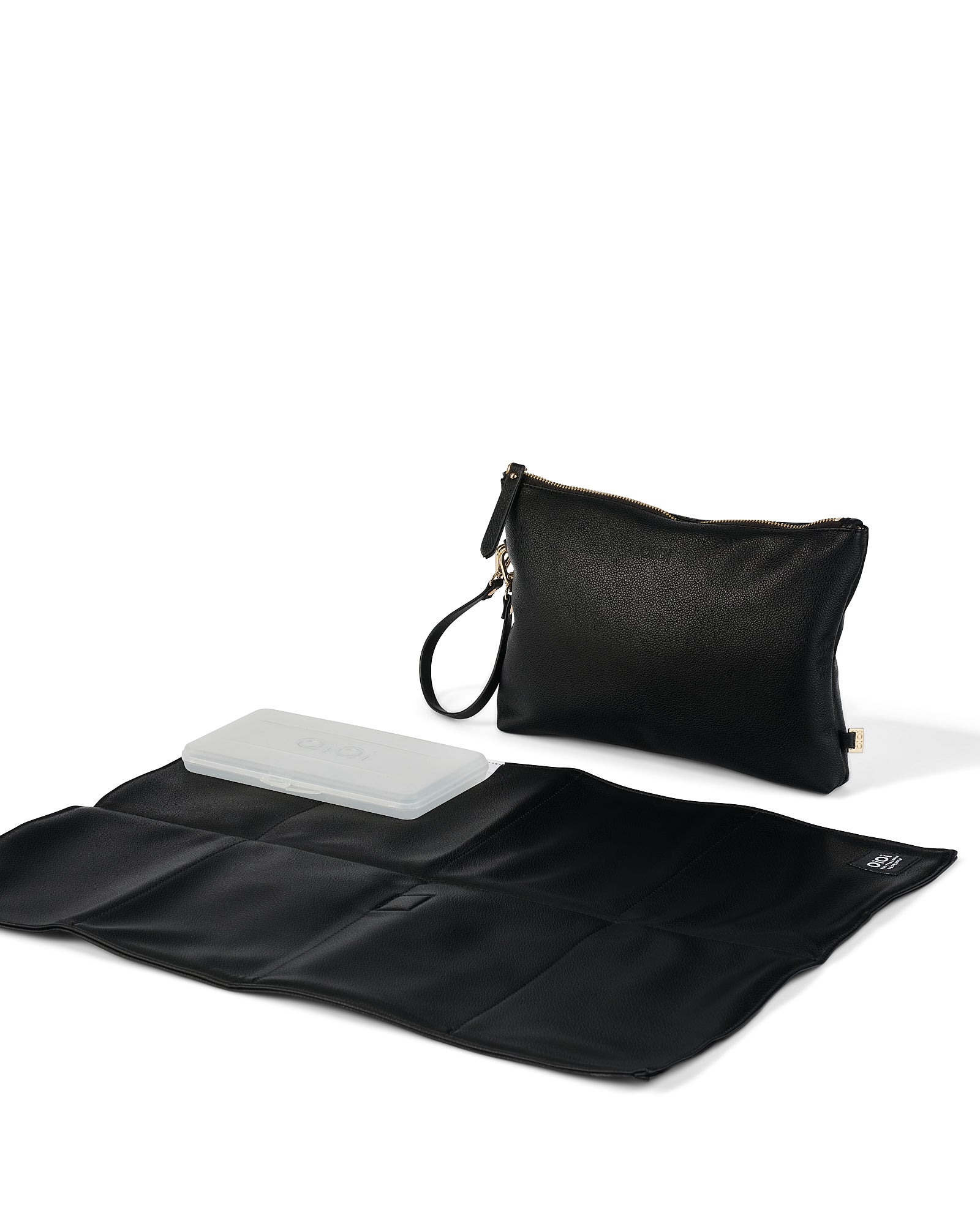Oioi Nappy Pouch (Black Dimple)