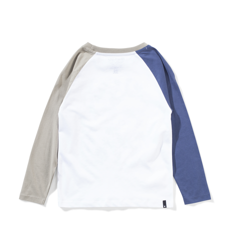 Munster Garden L/S Tee (white/olivine/dk denim)