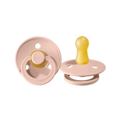 Bibs Denmark Dummies Colour 2pk Round Latex  (size 2)