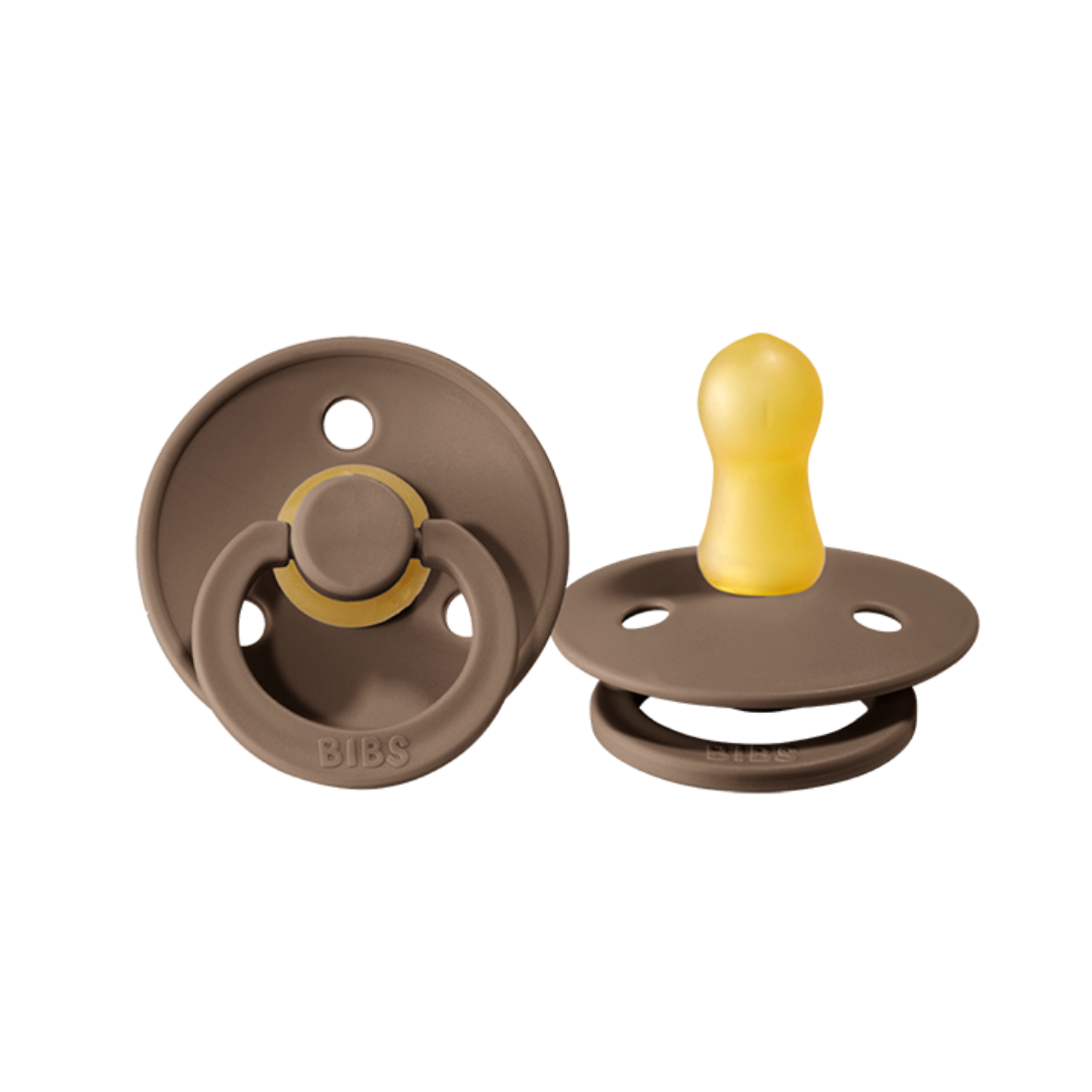 Bibs Denmark Dummies Colour 2pk Round Latex  (size 2)