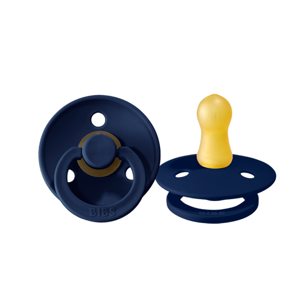 Bibs Denmark Dummies Colour 2pk Round Latex  (size 2)