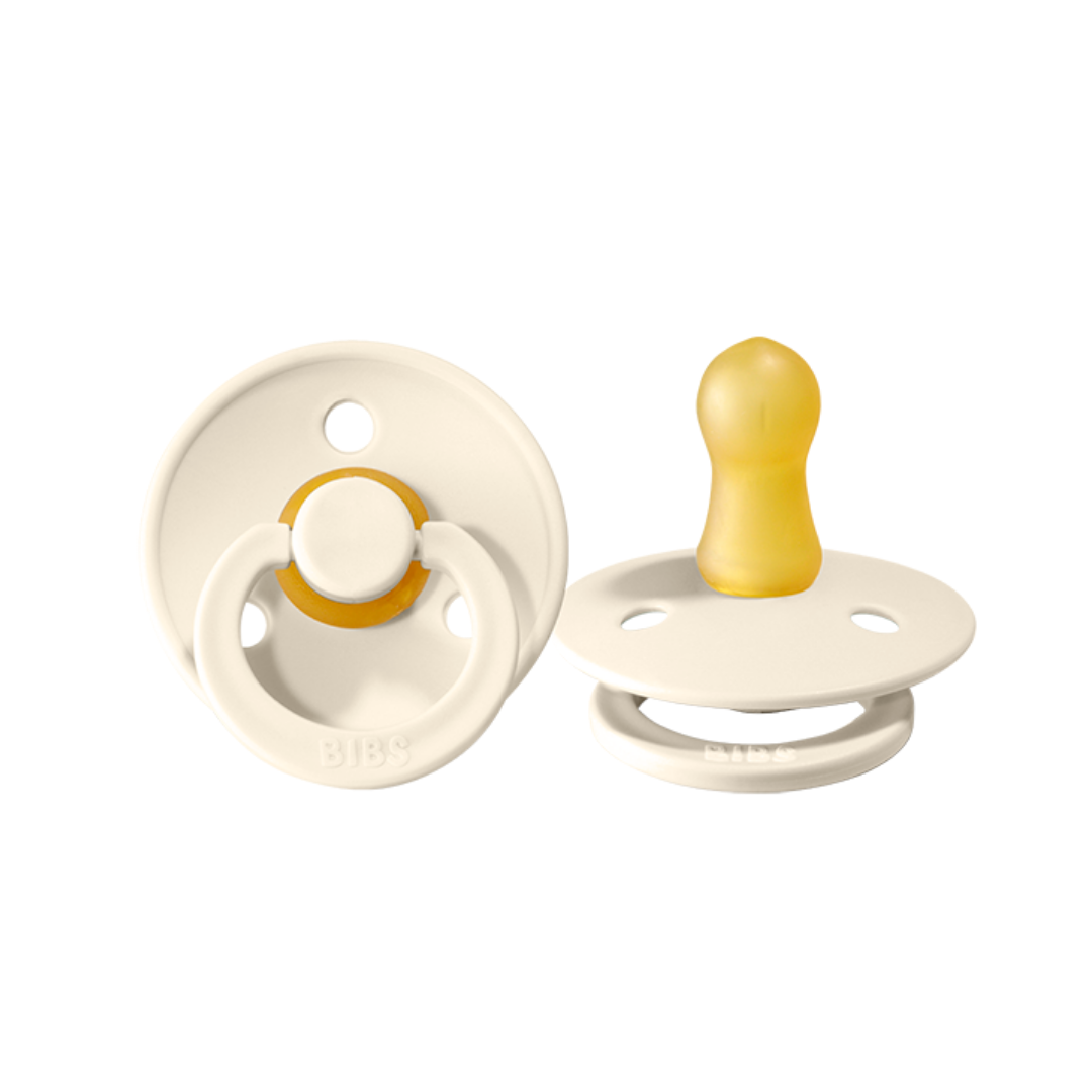 Bibs Denmark Dummies Colour 2pk Round Latex  (size 2)