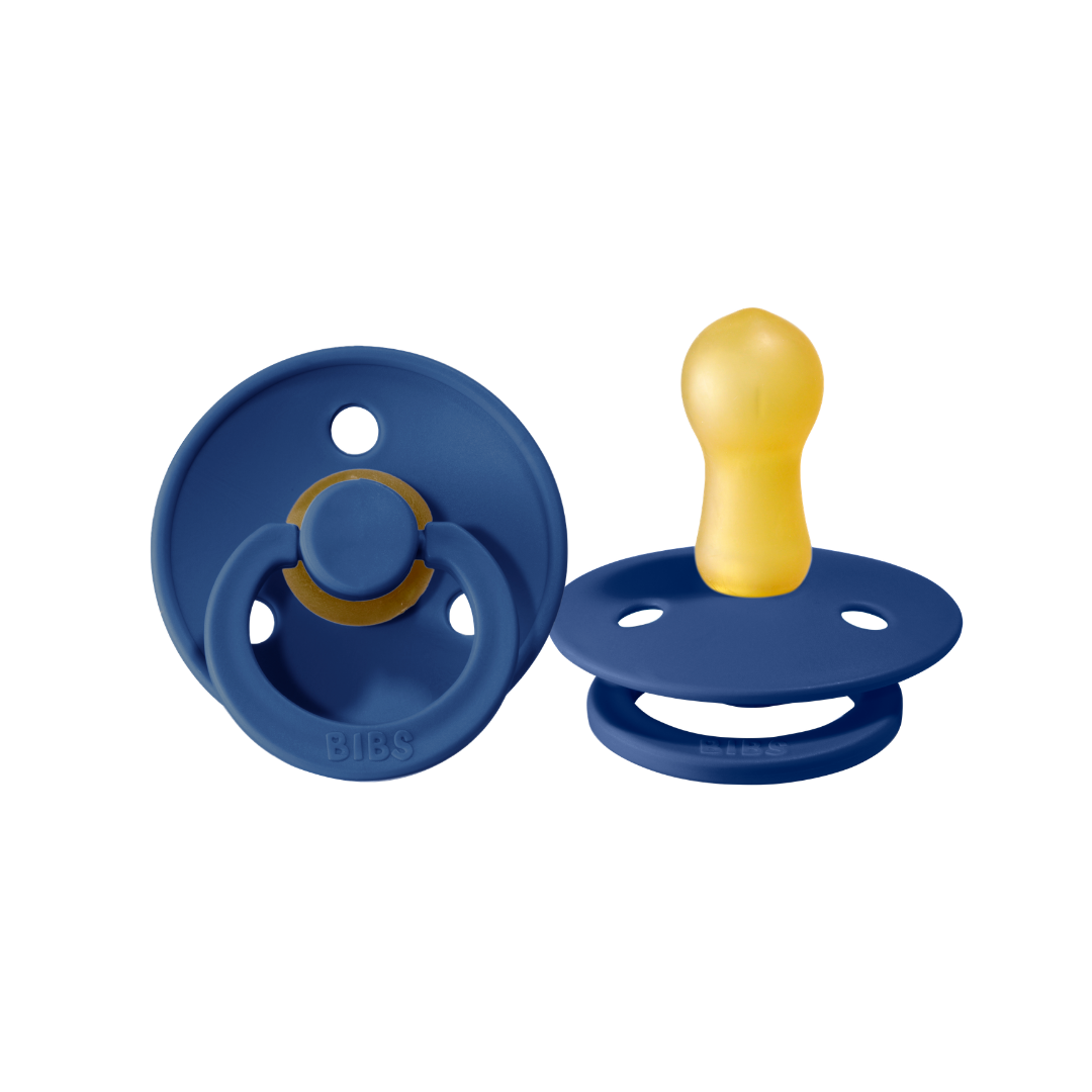 Bibs Denmark Dummies Colour  2pk Round Latex  (size 1)