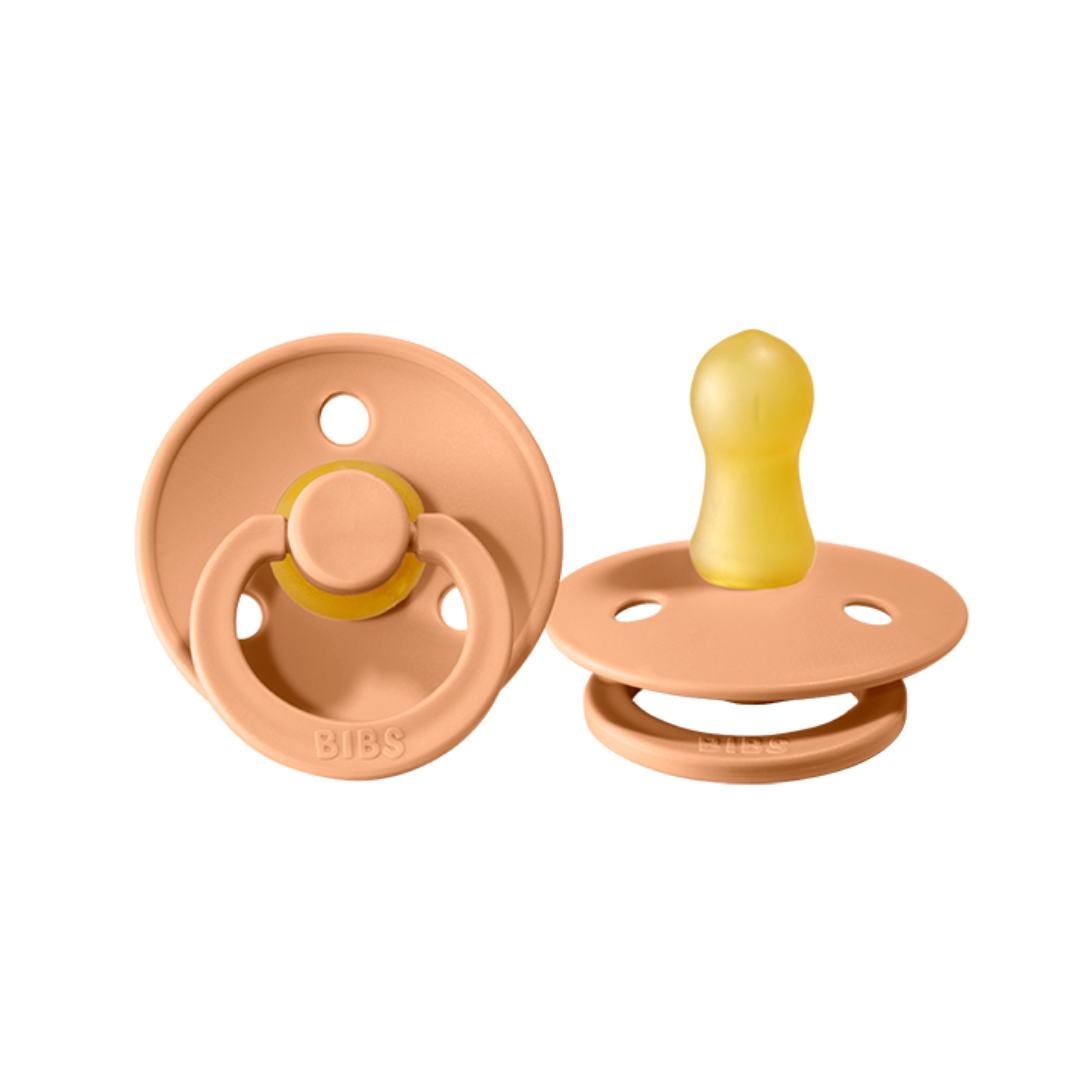Bibs Denmark Dummies Colour  2pk Round Latex  (size 1)