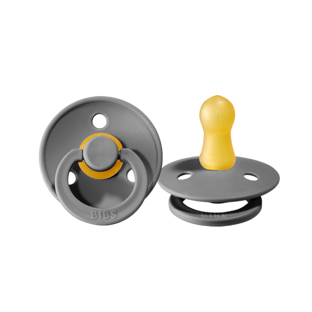 Bibs Denmark Dummies Colour 2pk Round Latex  (size 2)