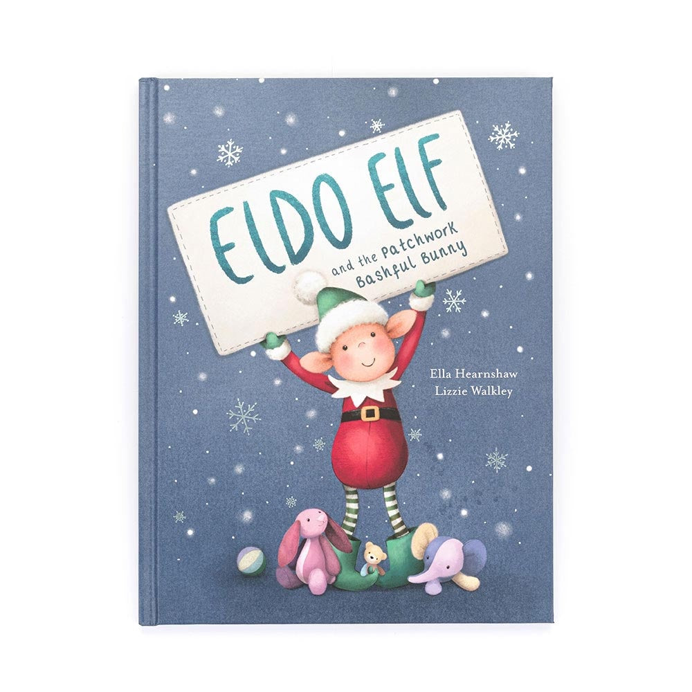 Jellycat "Eldo Elf and the Patchwork Bashful Bunny" Book