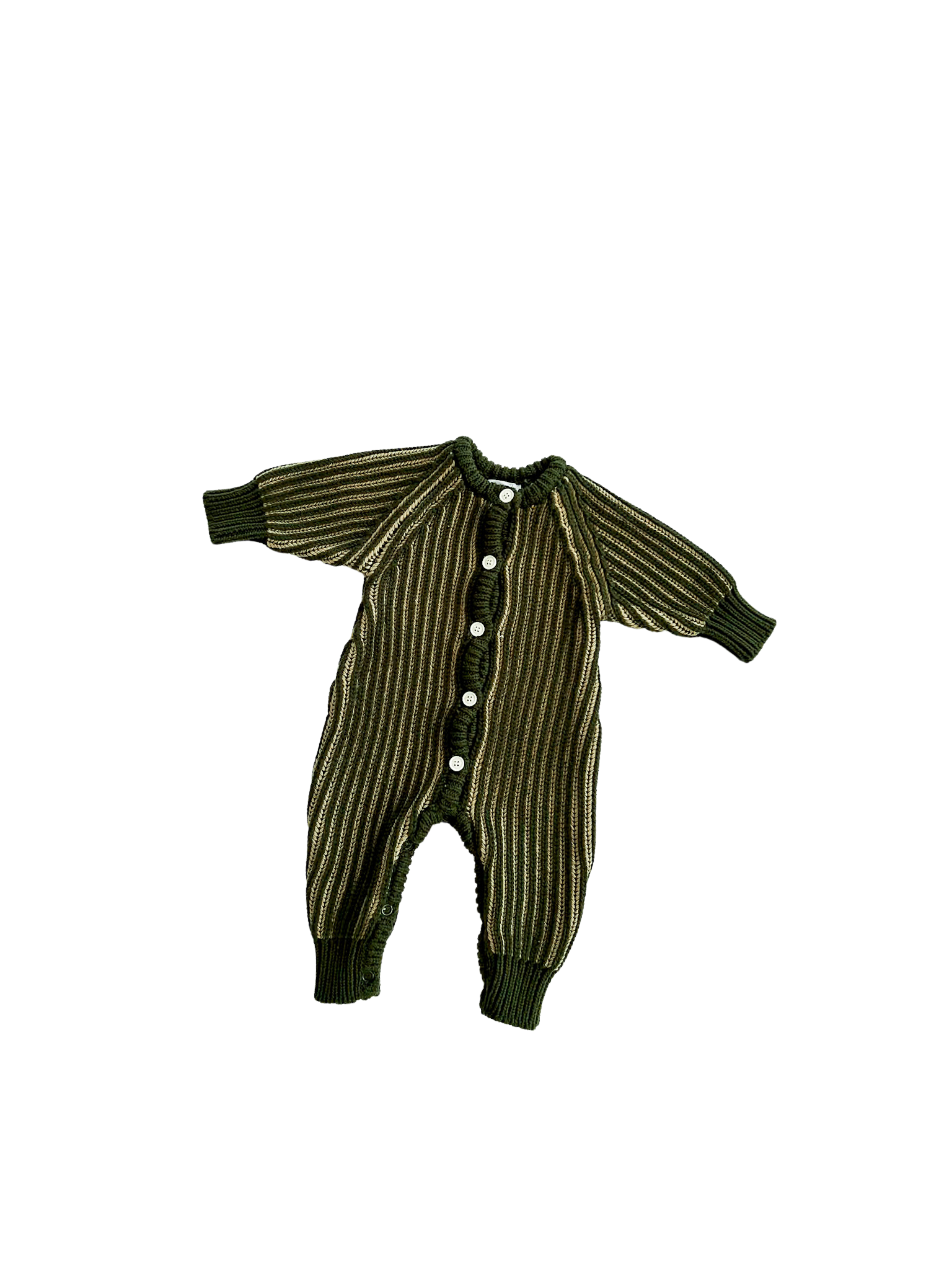 Ziggy Lou Classic Knit Romper (pesto)