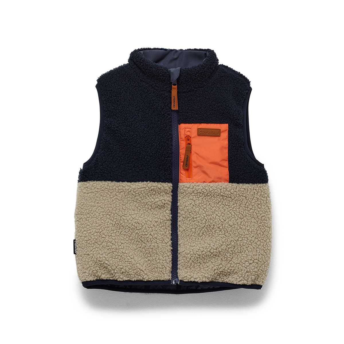 Crywolf Reversible Yeti Vest (ash colourblock)