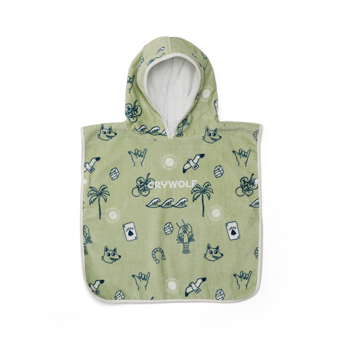 Crywolf Baby Hooded Towel (lucky days)