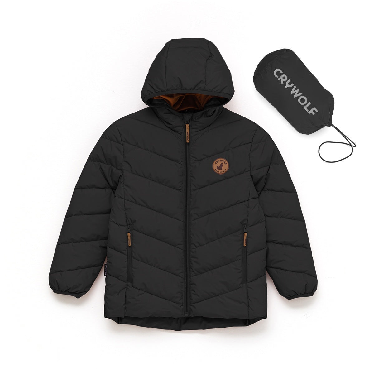 Crywolf Eco-Puffer Jacket (black)
