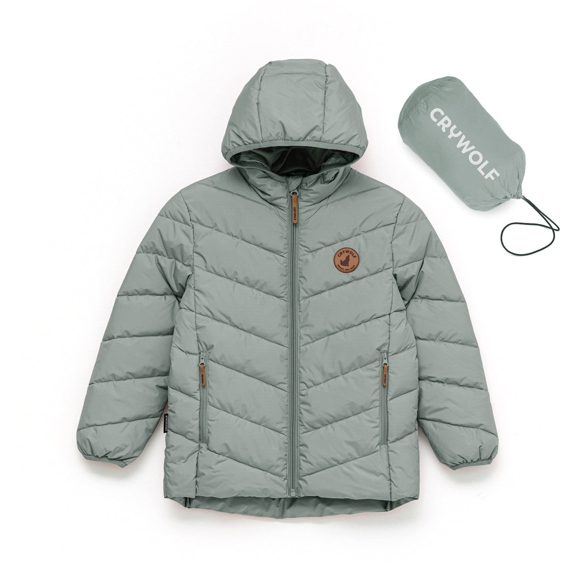 Crywolf Eco-Puffer Jacket (moss)