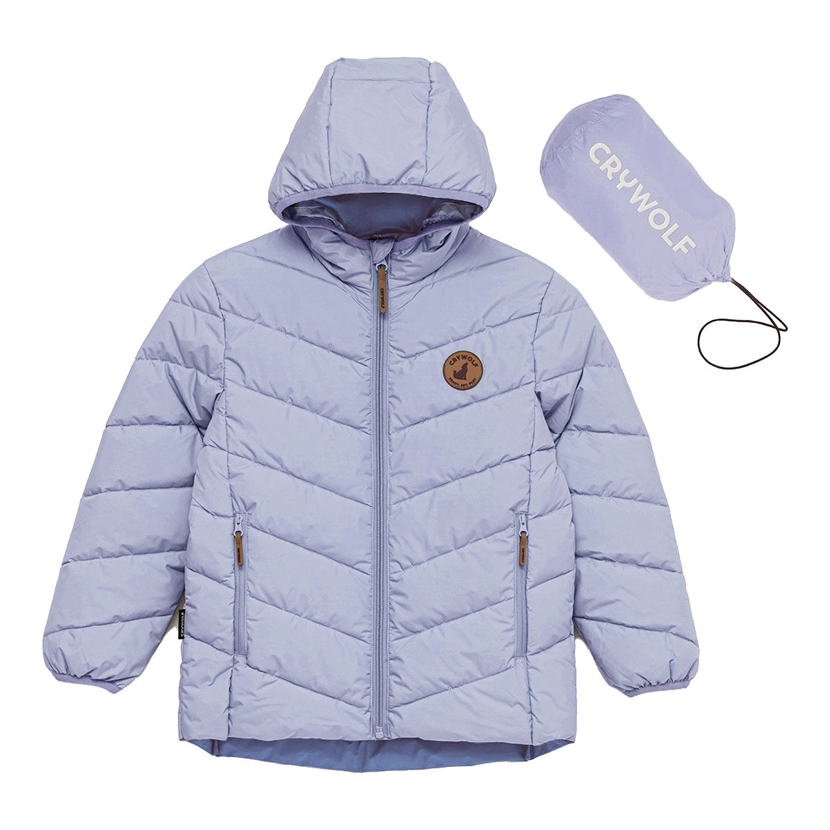 Crywolf Eco-Puffer Jacket (periwinkle)