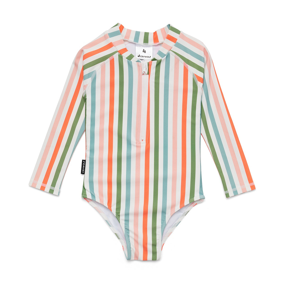 Crywolf Long Sleeve Swimsuit (summer stripe)