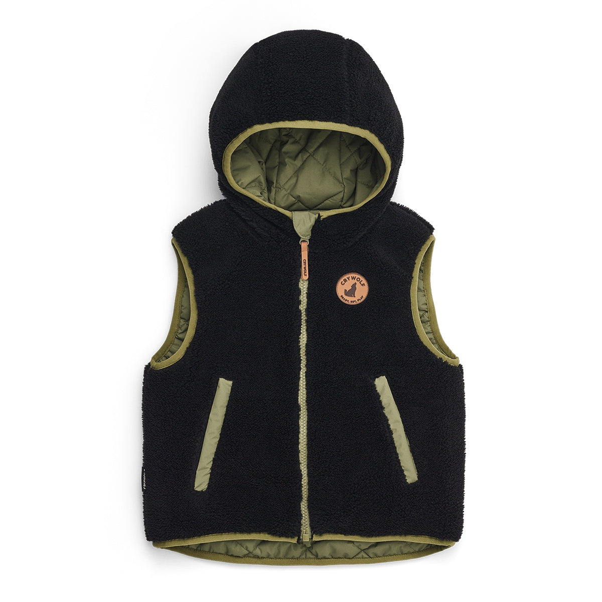 Crywolf Reversible Yeti Vest (fern/black)