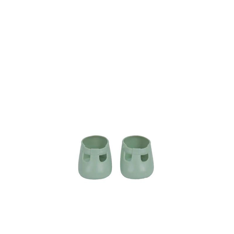 Olli Ella Dindum Doll Shoes Basil Green
