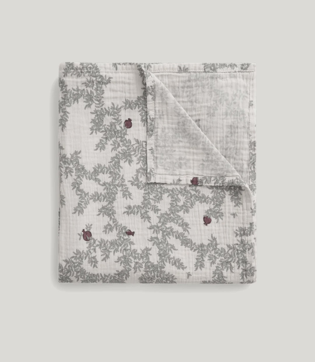 Garbo and Friends Muslin Swaddle Blanket (pomegranate)