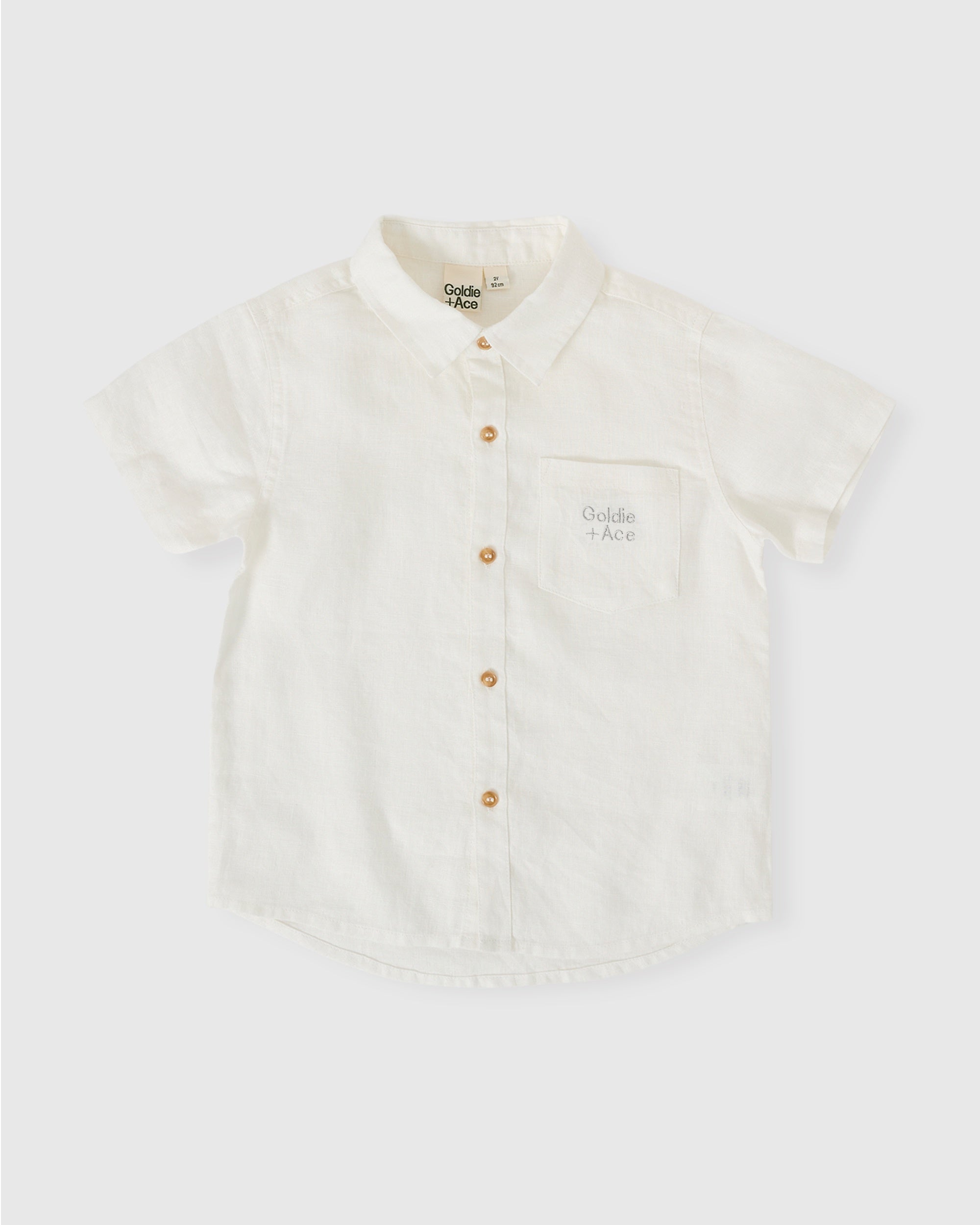 Goldie and Ace Holiday Linen Blend Shirt