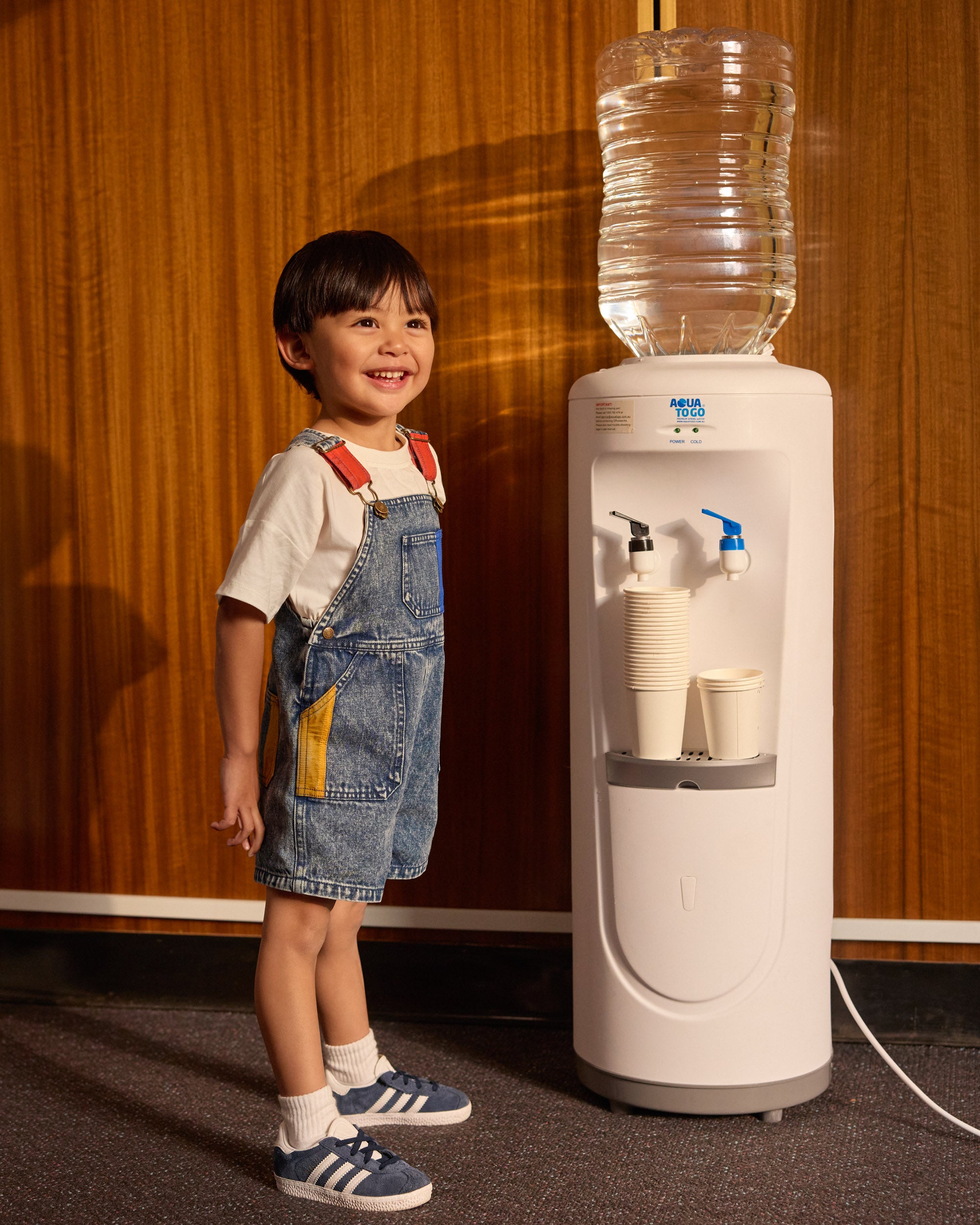 Goldie and Ace Primary Pop Burton Denim Overalls