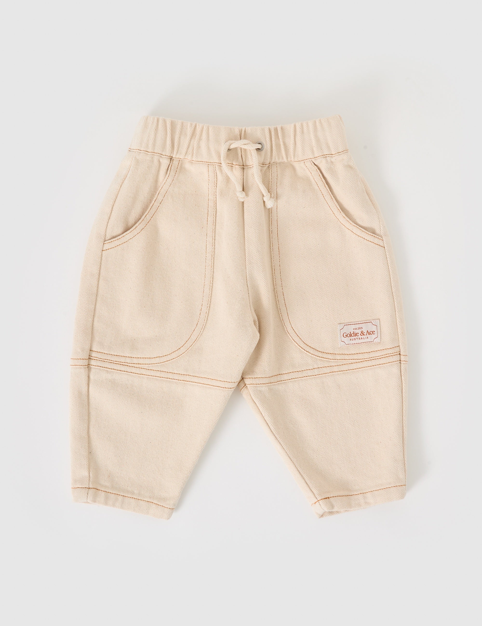 Goldie and Ace Drew Denim Pocket Pant (oat)