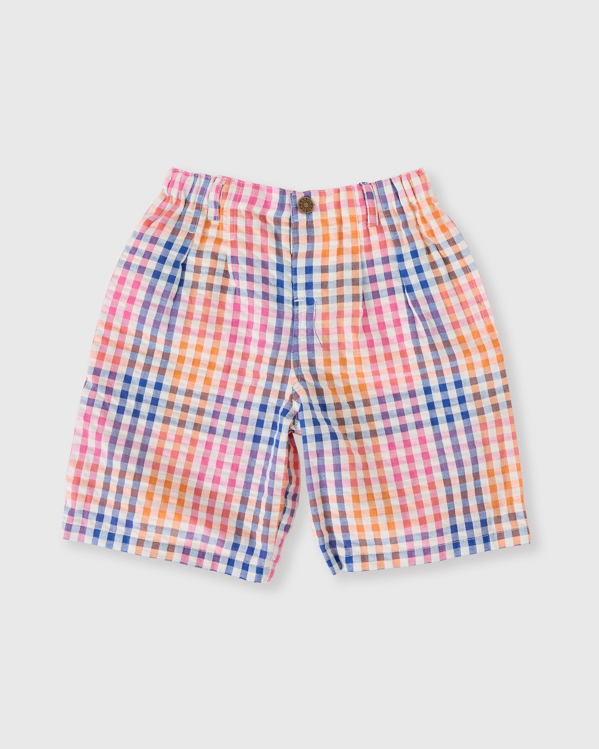 Goldie and Ace Rainbow Gingham Kirby Relaxed Short