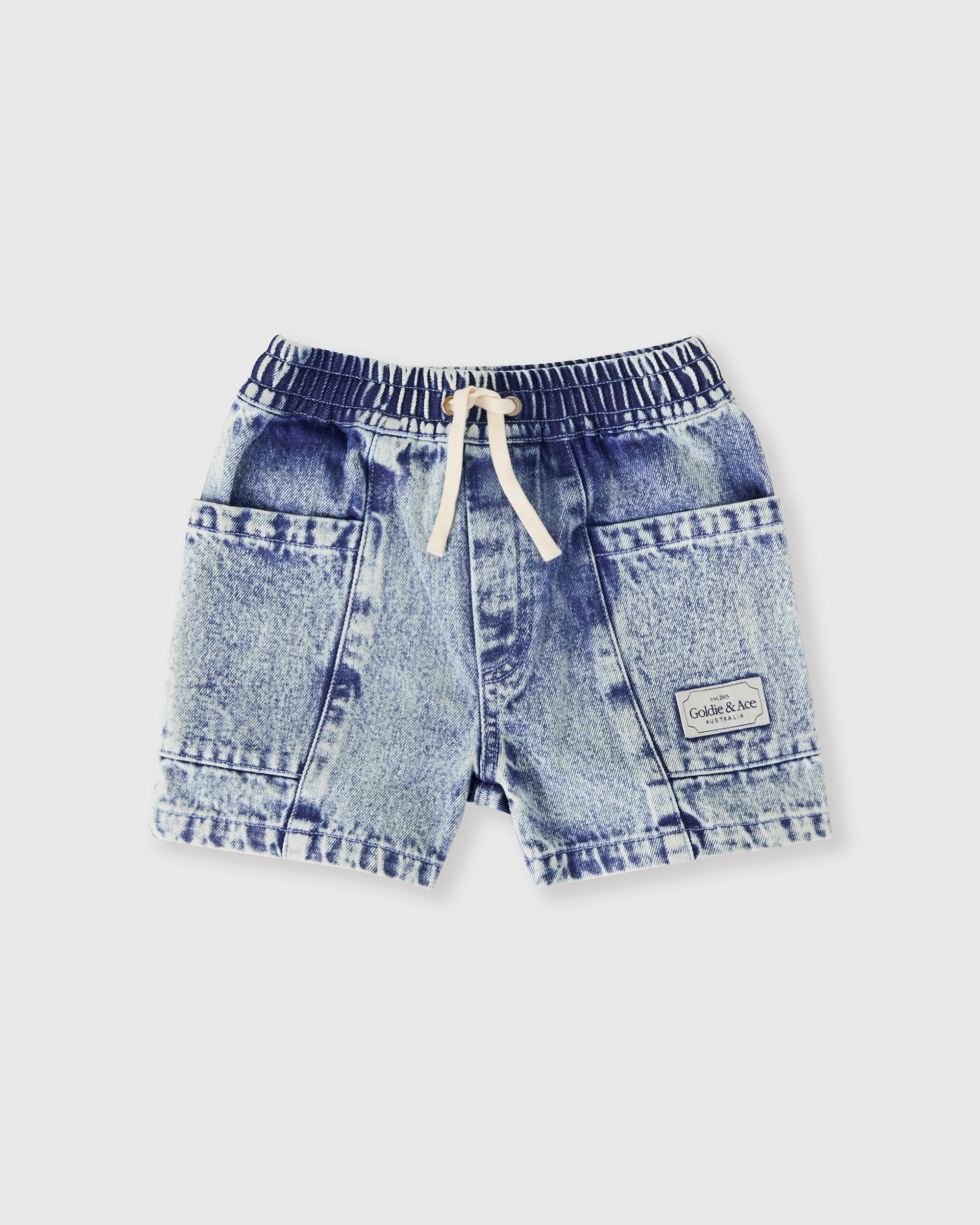 Goldie and Ace Noah Denim Pocket Short (light denim)