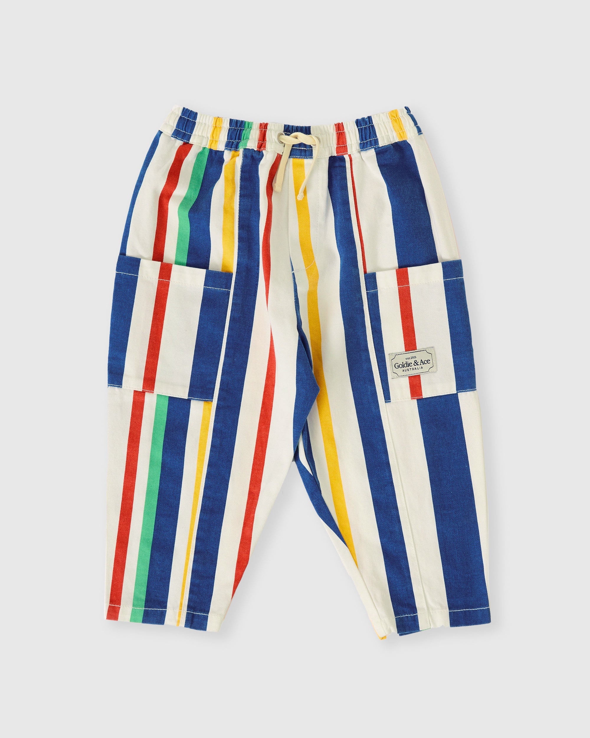 Goldie and Ace 90's Kit Denim Pocket Pant (bold stripe)