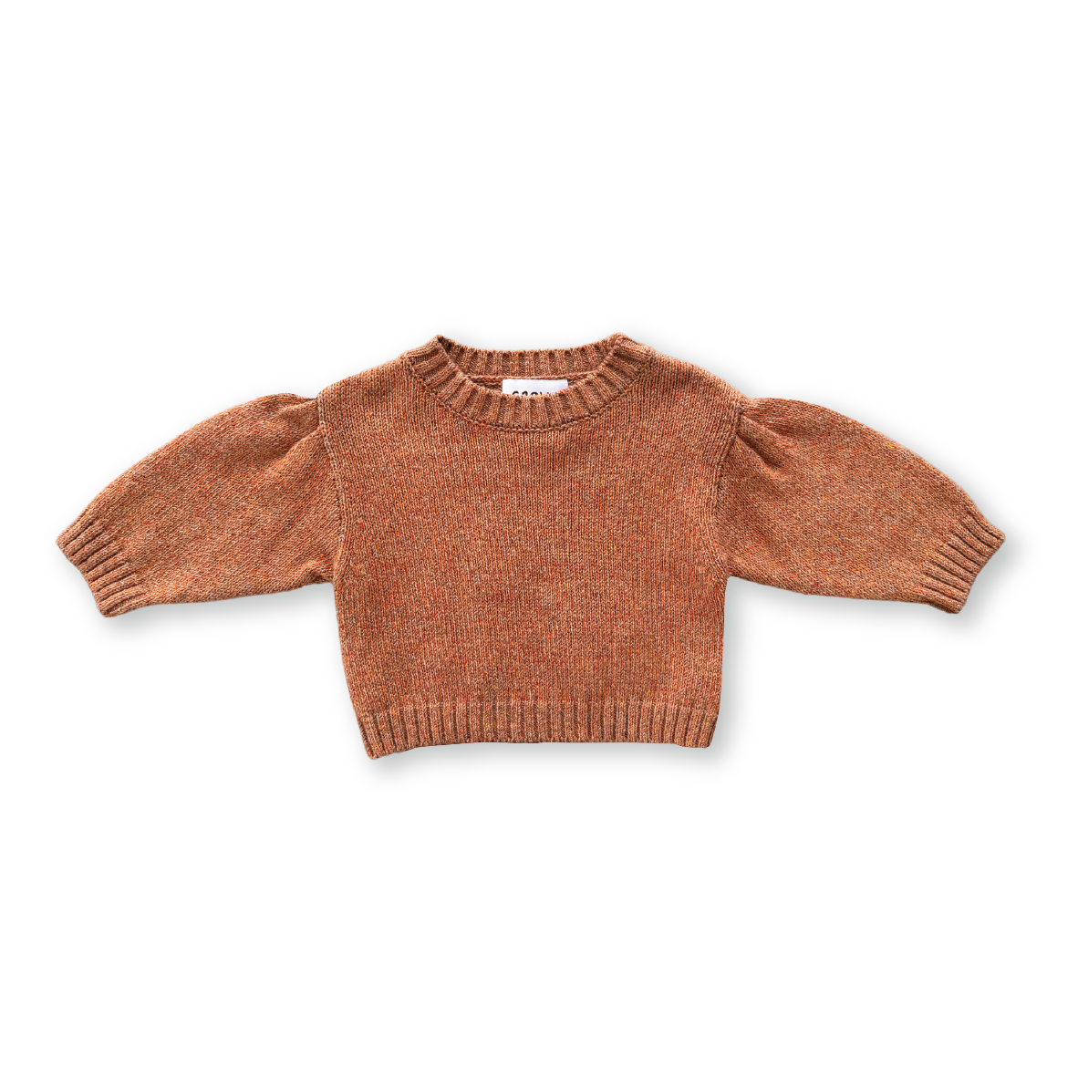 Grown Fleck Yarn Pull Over (tawny)