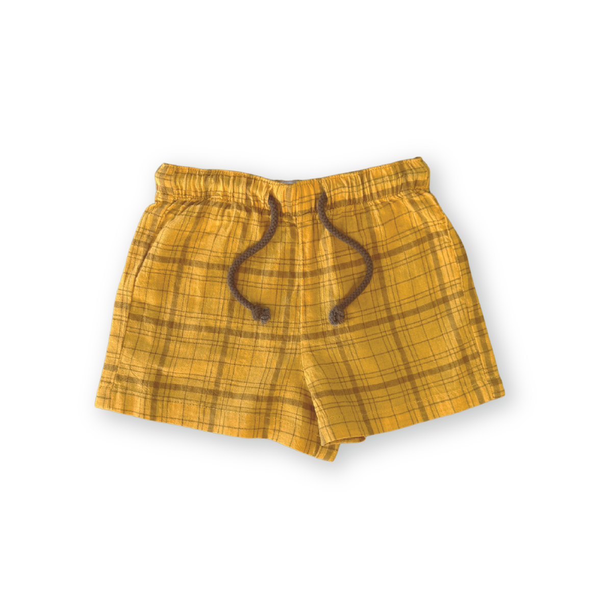 Grown Plaid Shorts (mustard)