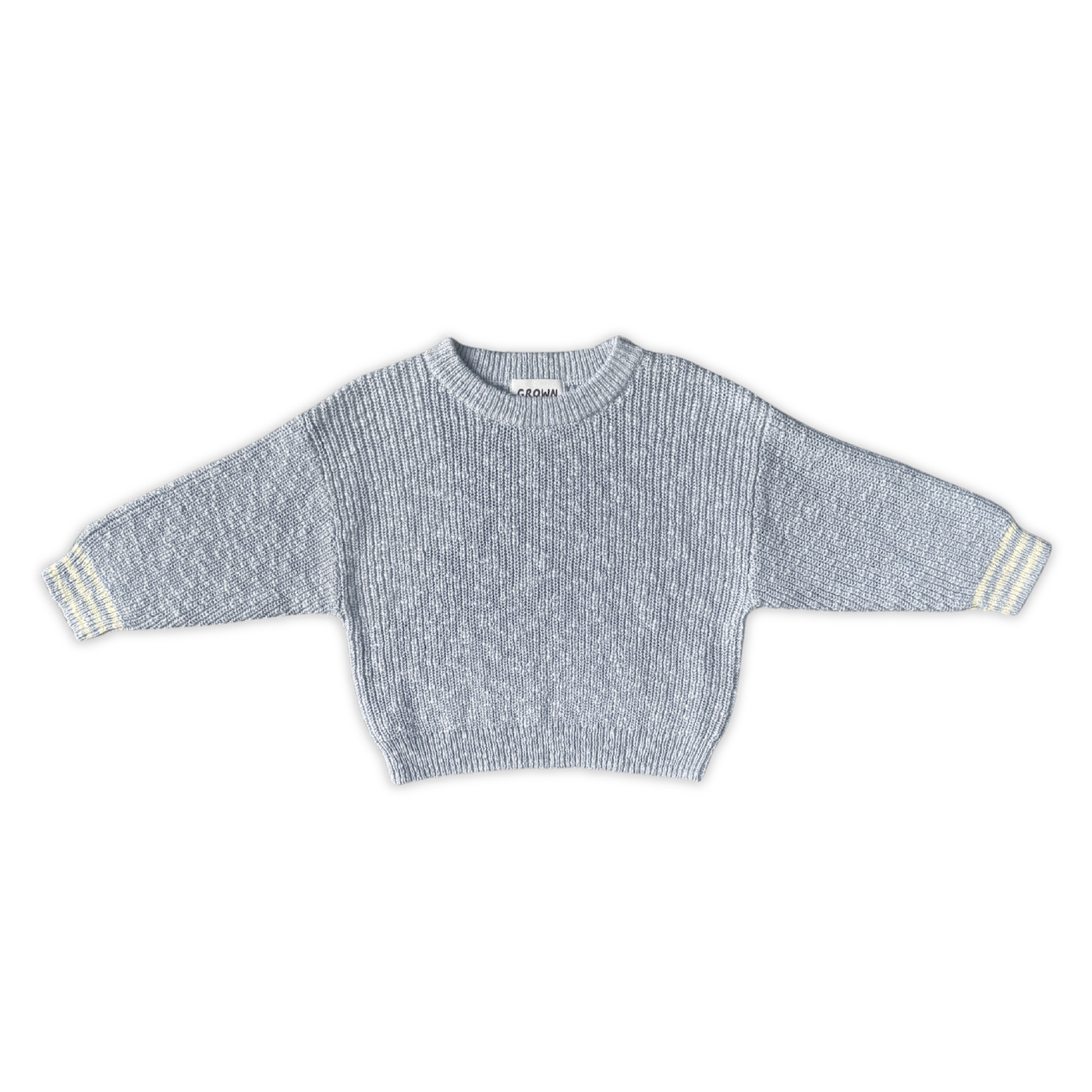 Grown Organic Essential Textured Knit Pull Over (haze)