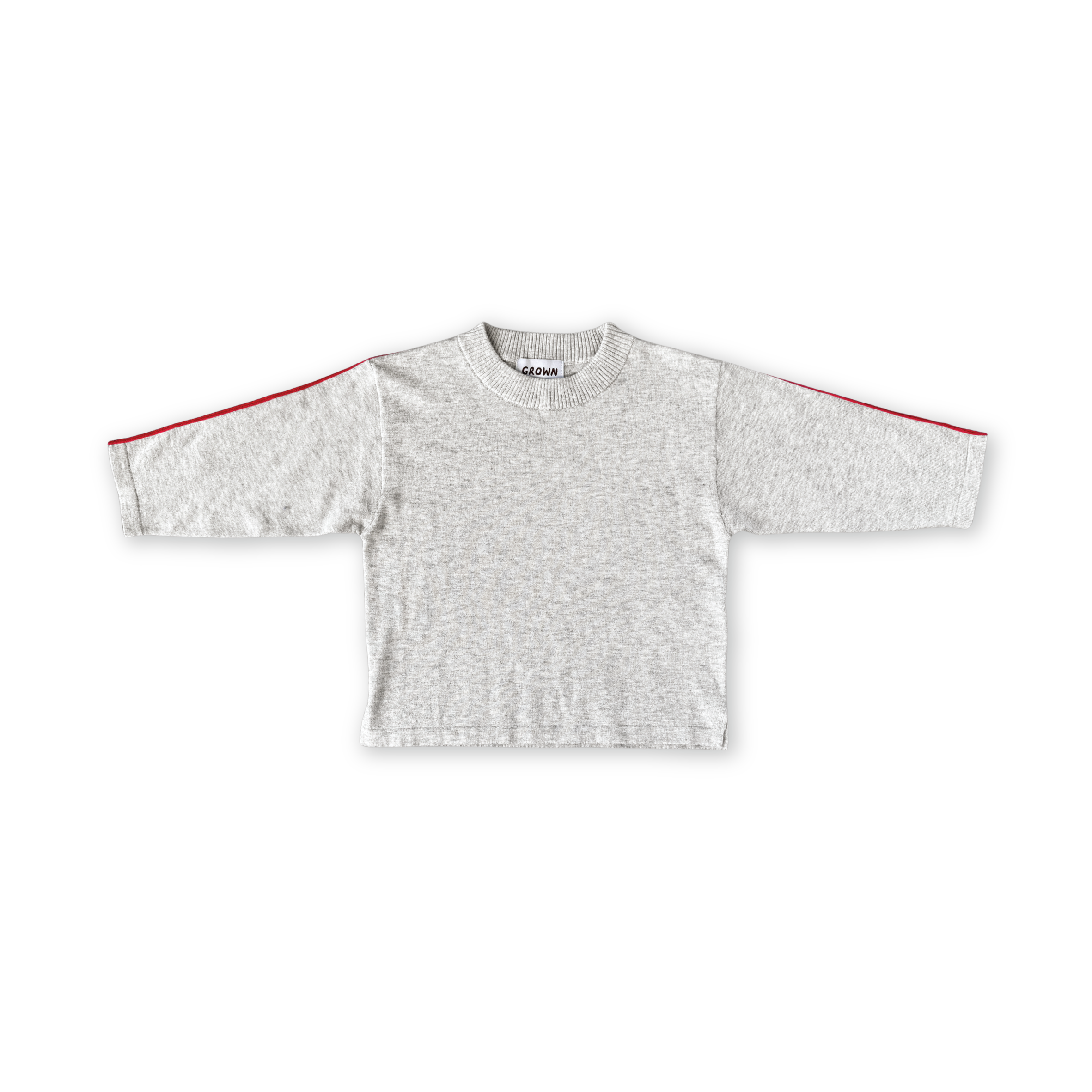 Grown Organic Seam L/S Knit Tee (grey marle)