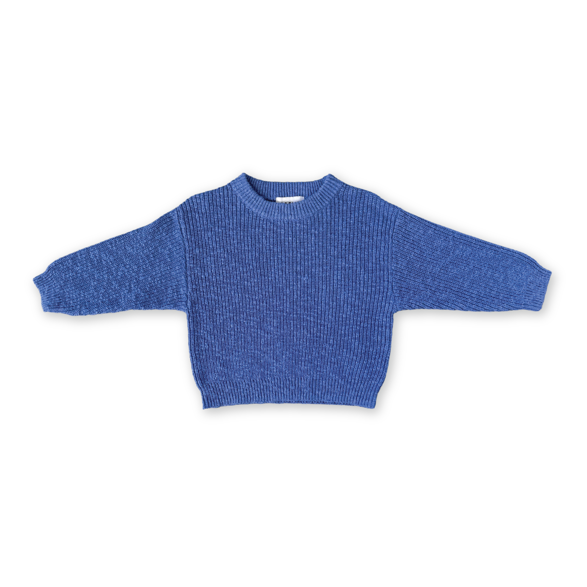 Grown Organic Textured Knit Pull Over (cobalt)