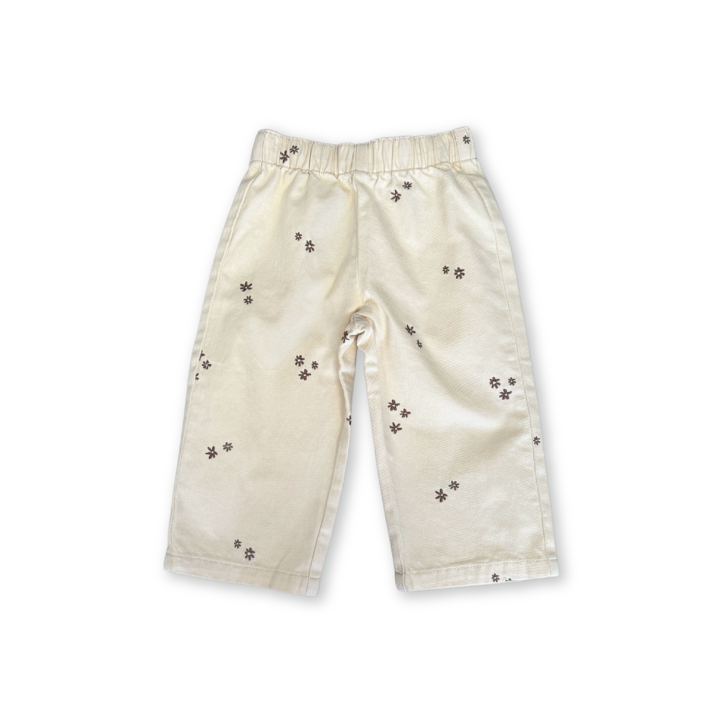 Grown Denim Wild Flower Embroidery Pant (milk)