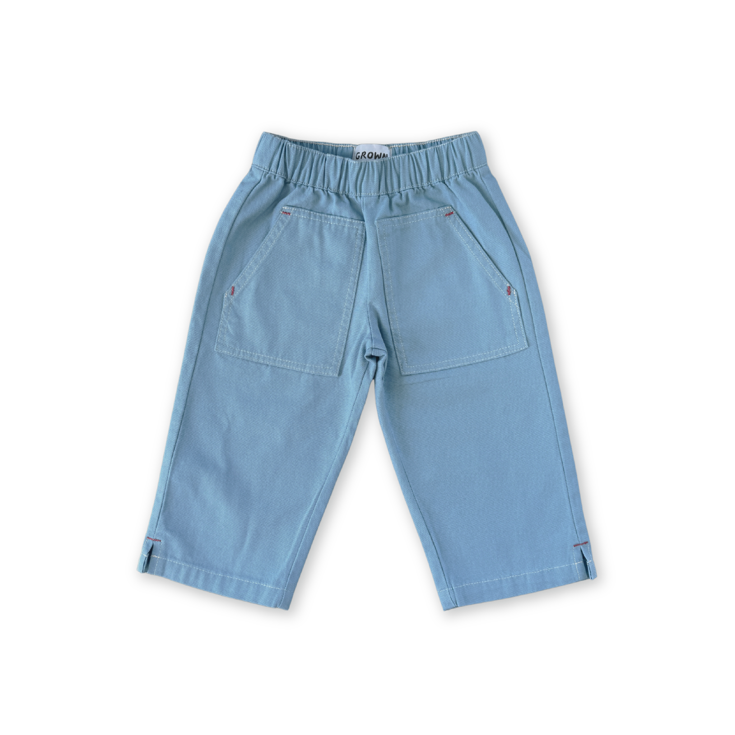 Grown Organic Canvas Utility Pocket Pant (duck egg)