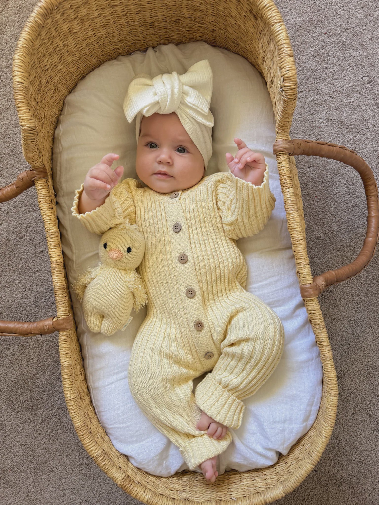 Little B's Ribbed Romper (yellow)