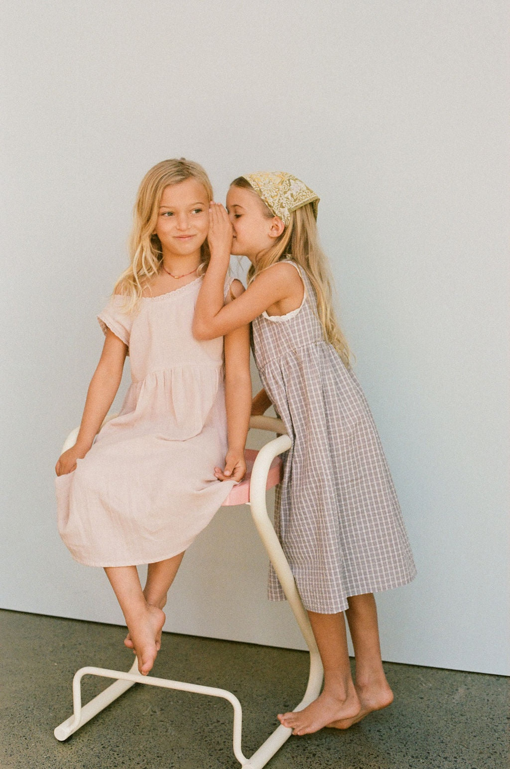Illoura Eden Dress (mauve plaid)