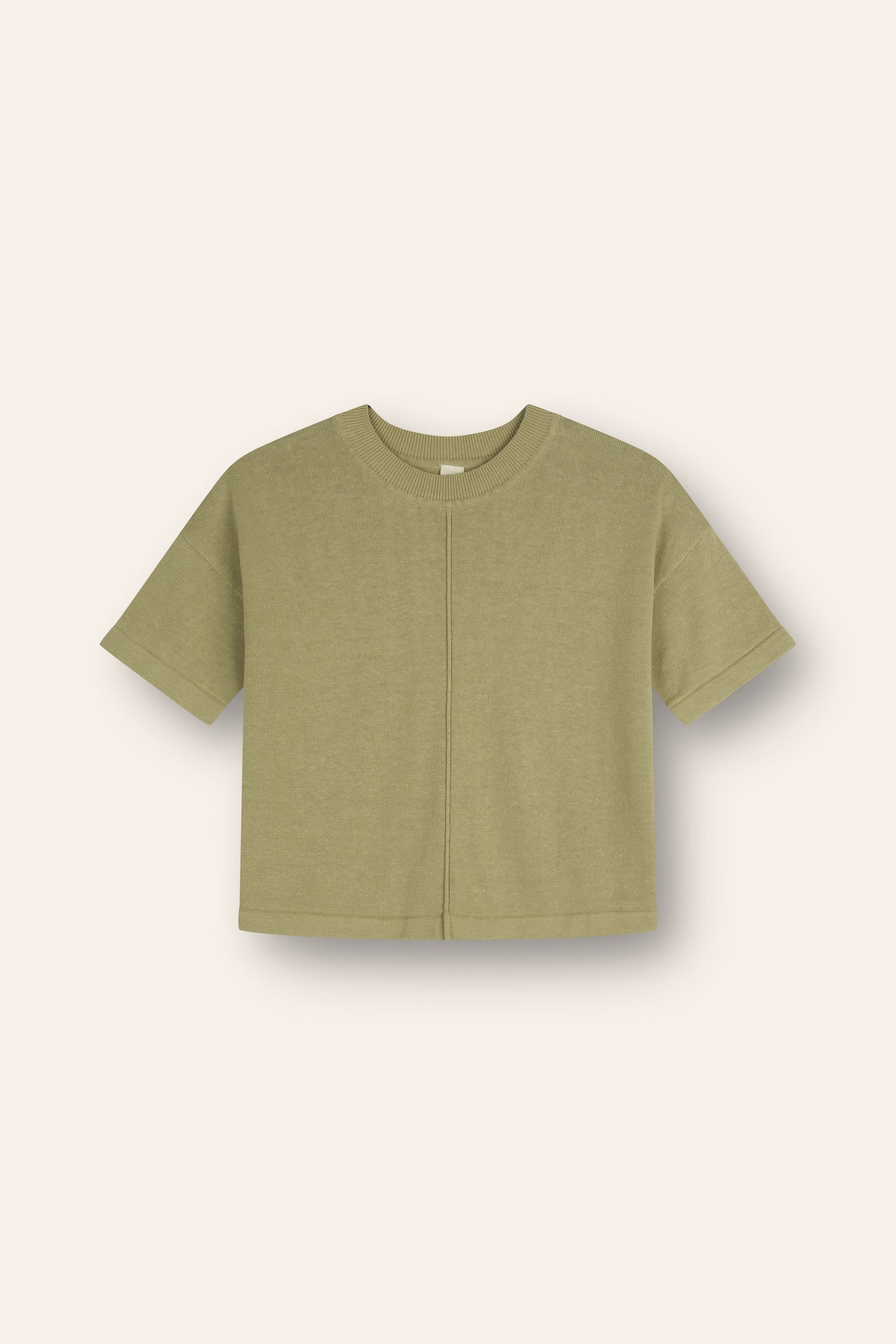 Illoura Lightweight  Knit Tee (moss)