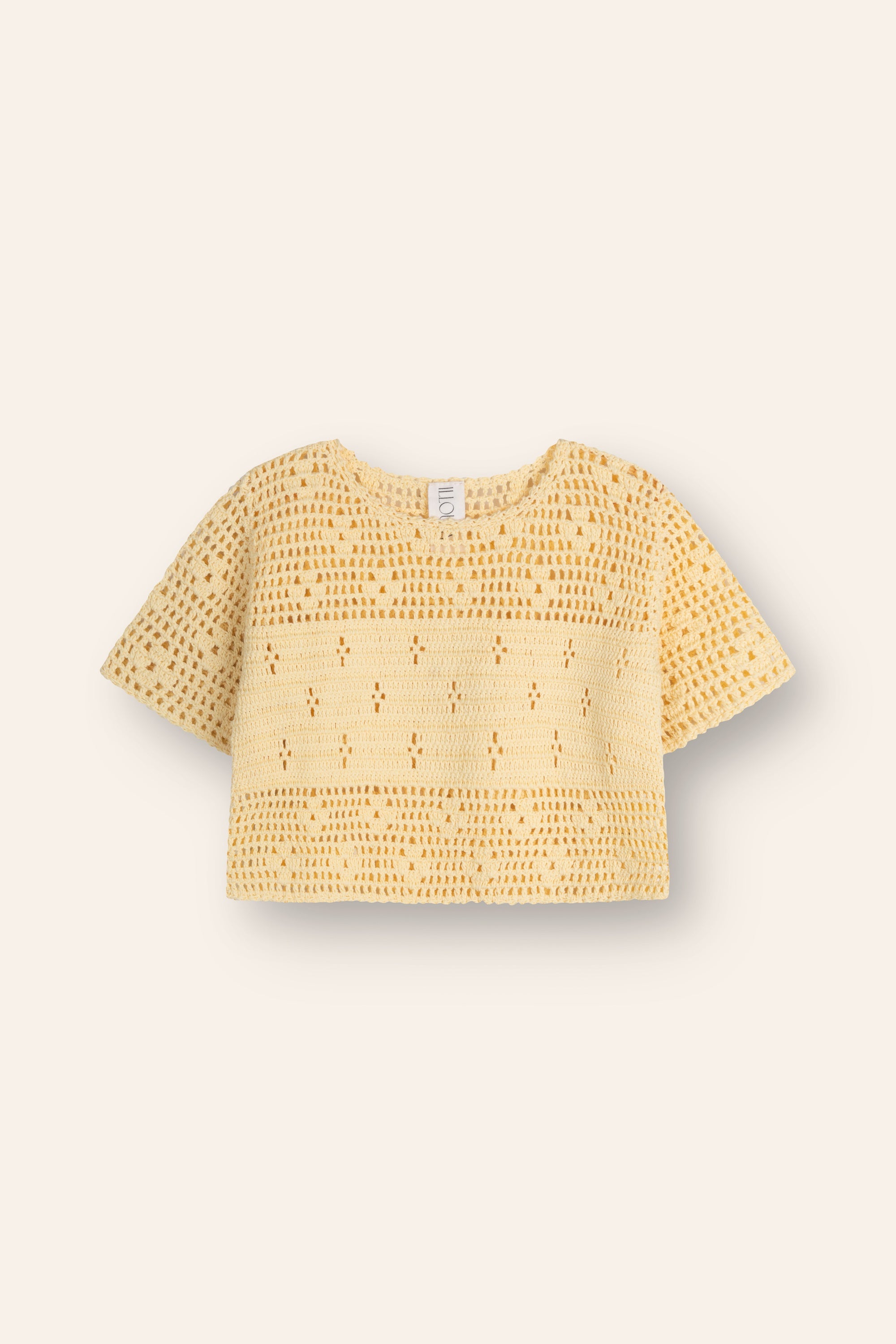 Illoura  Filet Crochet Top (butter)