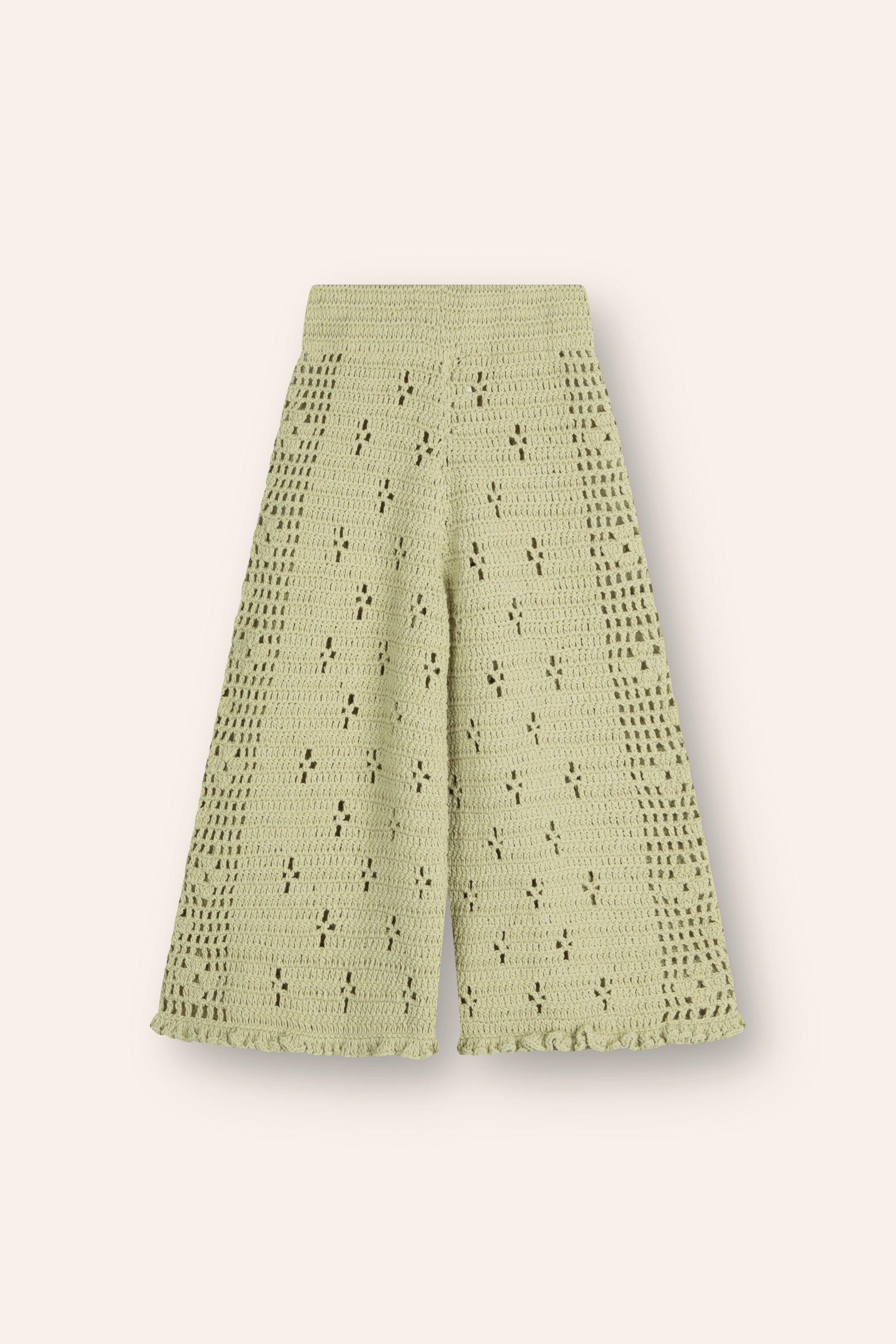 Illoura Filet Crochet Pants (moss)