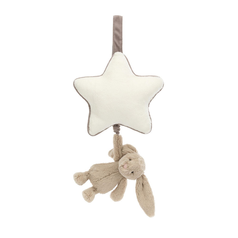 JellyCat Bashful Beige Bunny Musical Pull