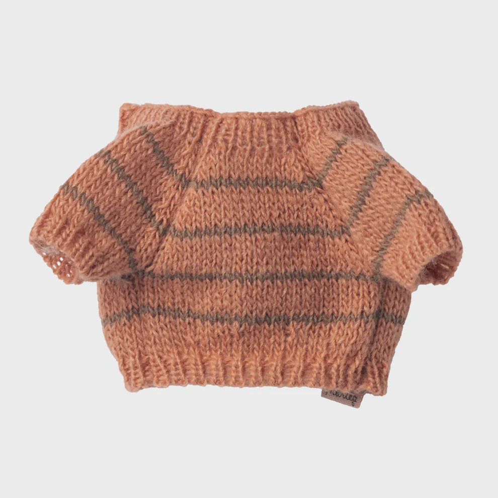Maileg Puppy Supply Small Knitted Sweater - Coral