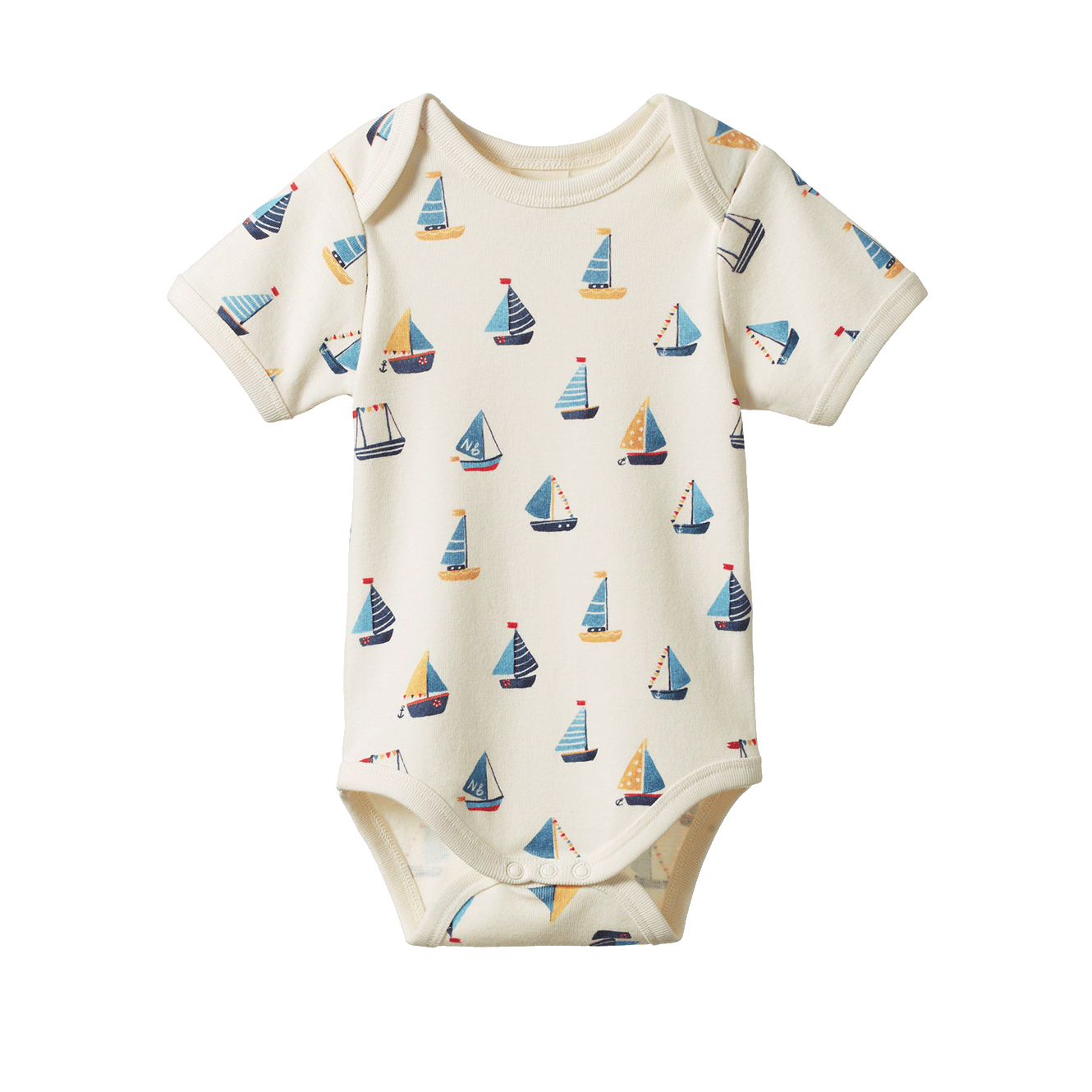 Nature Baby Short Sleeve Bodysuit (regatta)