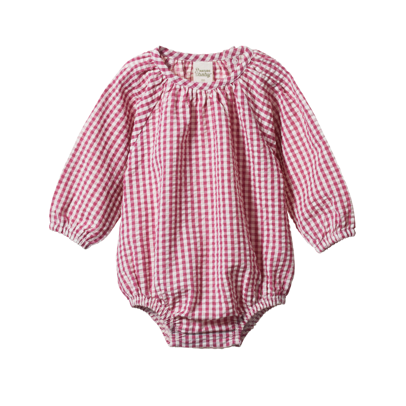 Nature Baby Meadow Bodysuit Gingham (jam check)