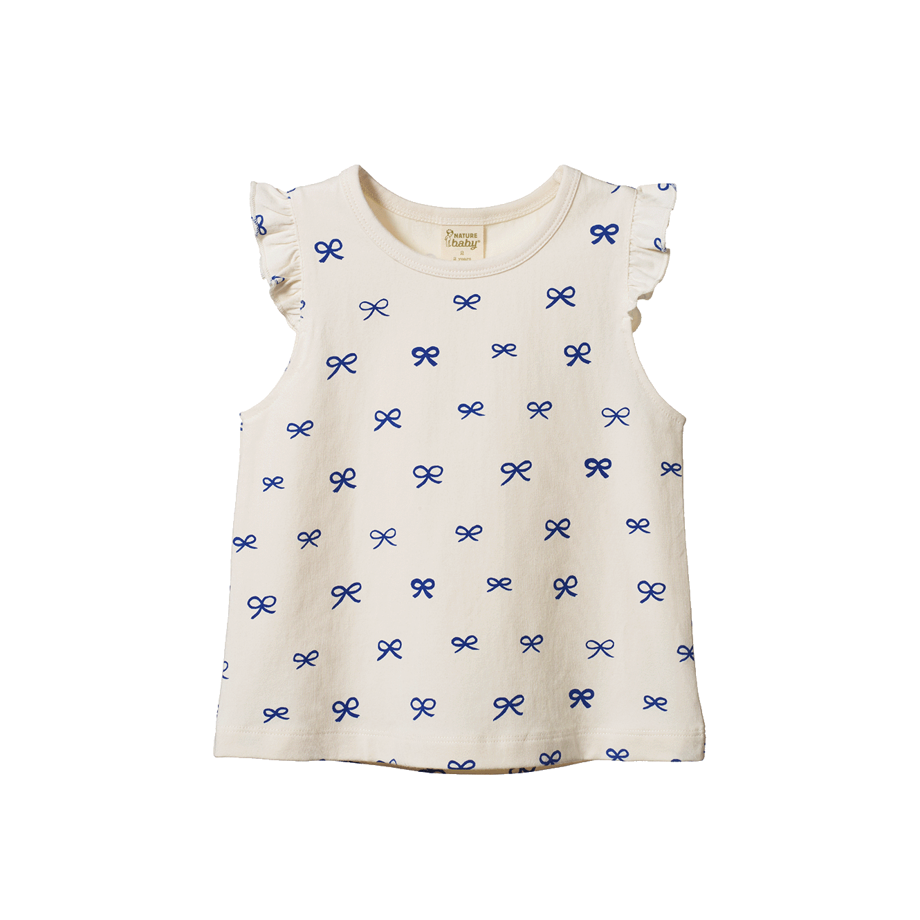 Nature Baby Fleur Tee (ribbons print)