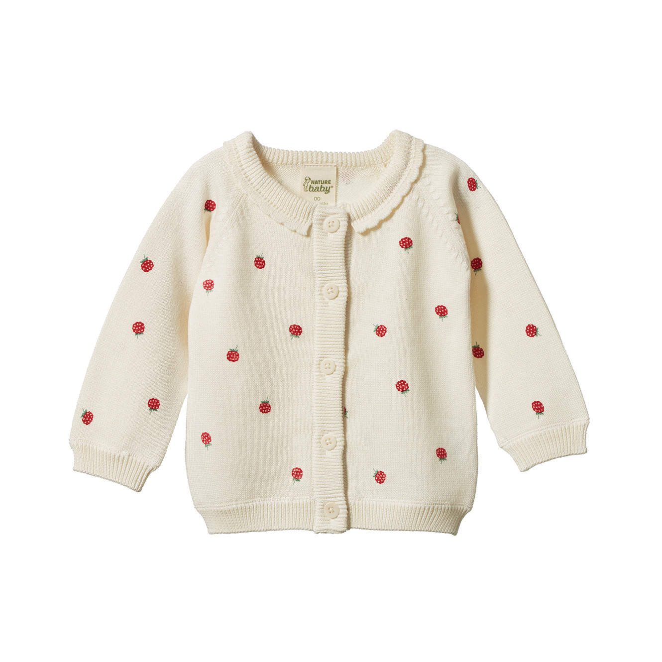 Nature Baby Piper Cardigan (raspberry print)