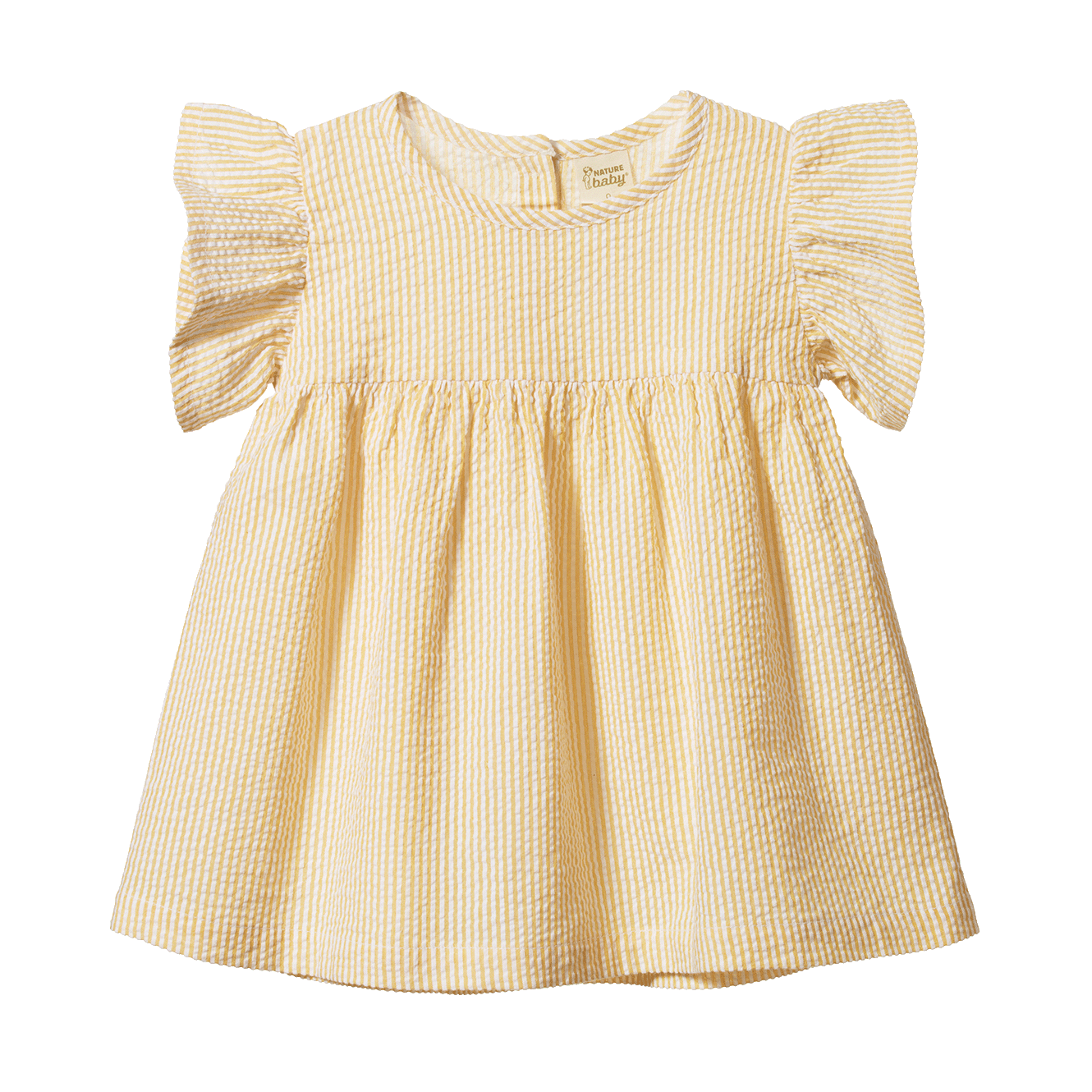 Nature Baby Bonnie Dress (golden stripe)
